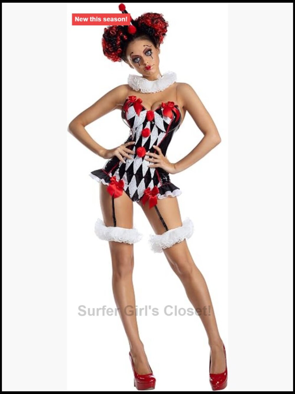 Dark Harlequin Costume Costume Dress for Adult Women Party King